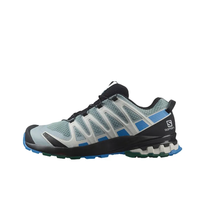 SALOMON XA Pro 3D V8 Wear Resistant Impact Resistant Lightweight Low Top Running Shoes Men's Black Gray Blue-0