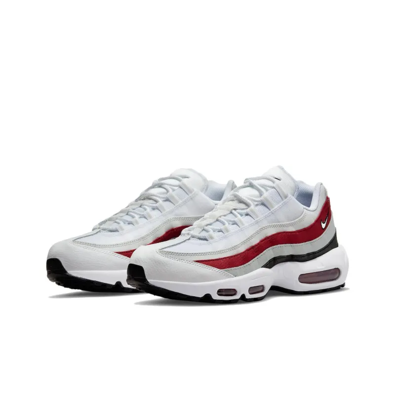 Nike Air Max 95 White Varsity Red Particle Gray-2