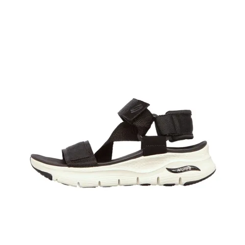 Skechers Arch Fit Casual Retro Beach Sandals Women's Black