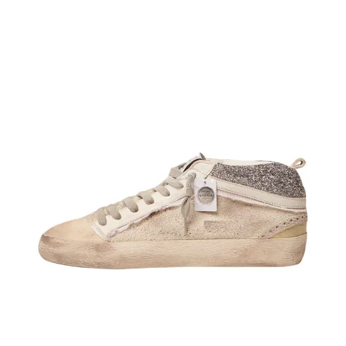 Golden Goose Mid Star Skateboard Shoes Women's Mid-Top Off White