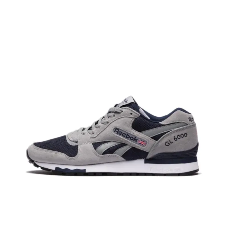 Reebok GL6000 Anti-Slip Wear-Resistant Low-Top Running Shoes Men's Dark Gray Navy Blue-0