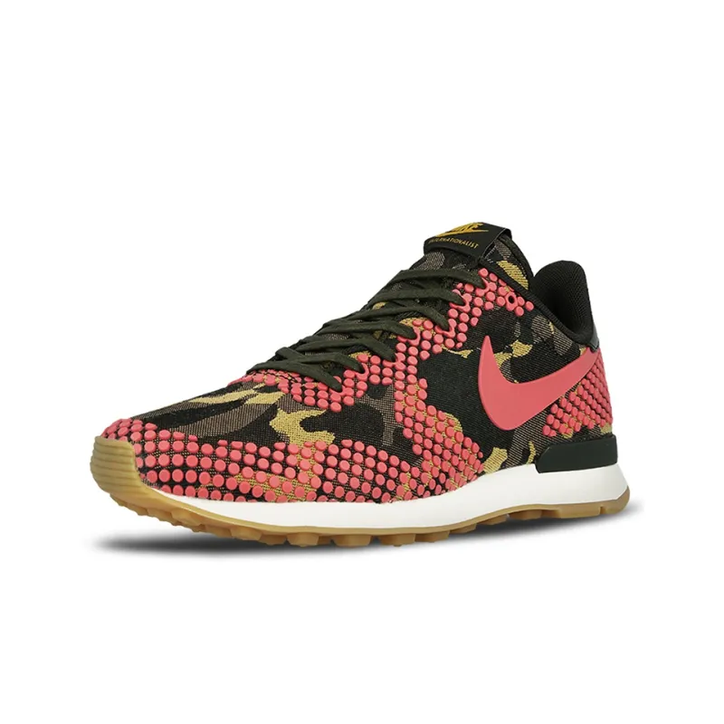 Nike Internationalist Casual Shoes Women's Low-Top Black/Brown/Pink-2