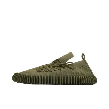 Bottega Veneta Ripple Fabric Trainer Khaki Green
