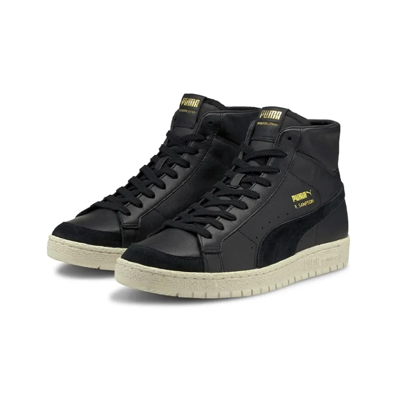PUMA Ralph Sampson Skateboard Shoes Men High-Top Black-2