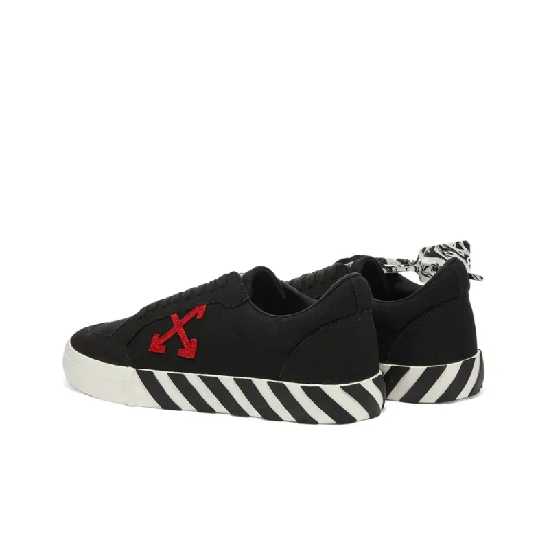 OFF WHITE Vulc Low Black Red Arrow FW20-3