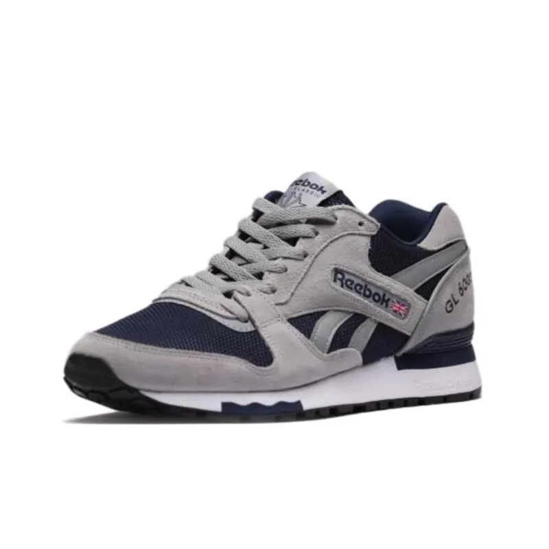 Reebok GL6000 Anti-Slip Wear-Resistant Low-Top Running Shoes Men's Dark Gray Navy Blue-2