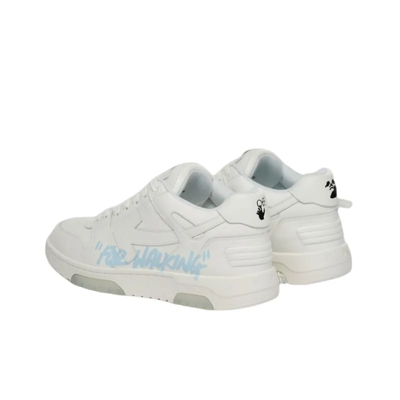 OFF WHITE Out Of Office 'OOO' Low Tops For Walking White Light Blue 2021-4
