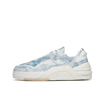 Anta ADO PRO Slip Resistant Cushioning Wear Resistant Low Top Skateboard Shoes Blue White