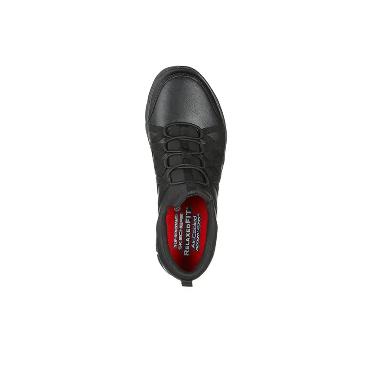 Skechers Work Casual Shoes Women's Low-Top Black-3