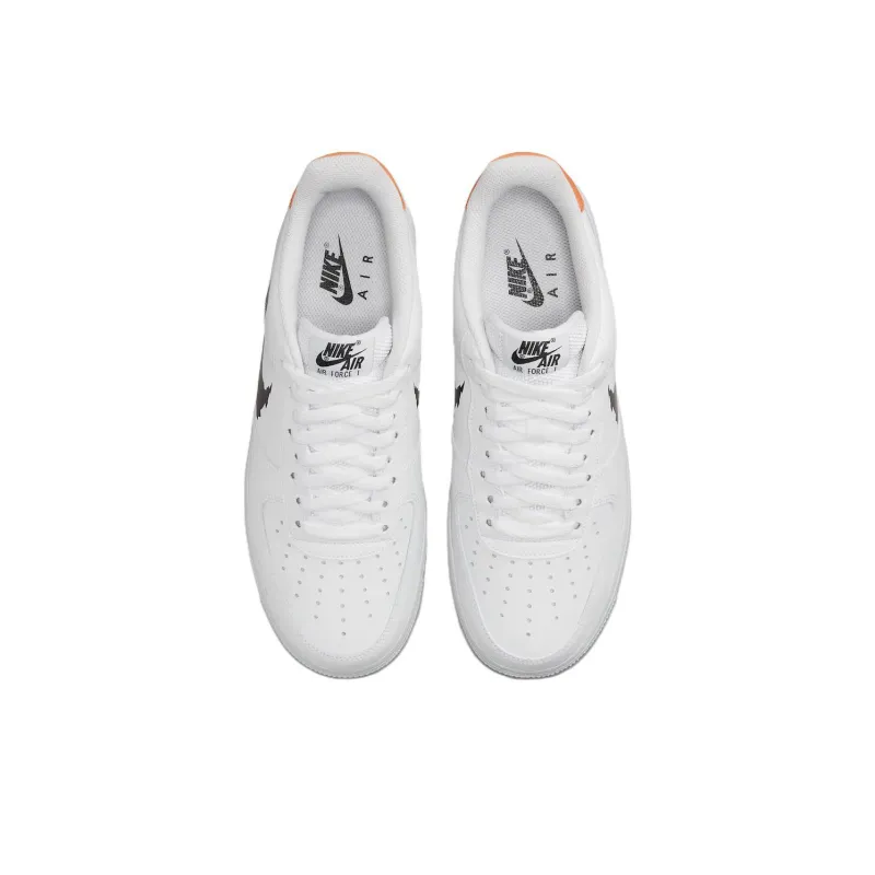 Nike Air Force 1 Low '07 Glitch Swoosh White Orange-3