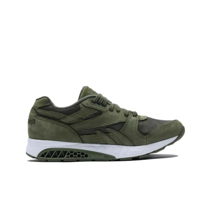 Reebok Ventilator Supreme Running Shoes Men Low-Top Olive Green/White-1