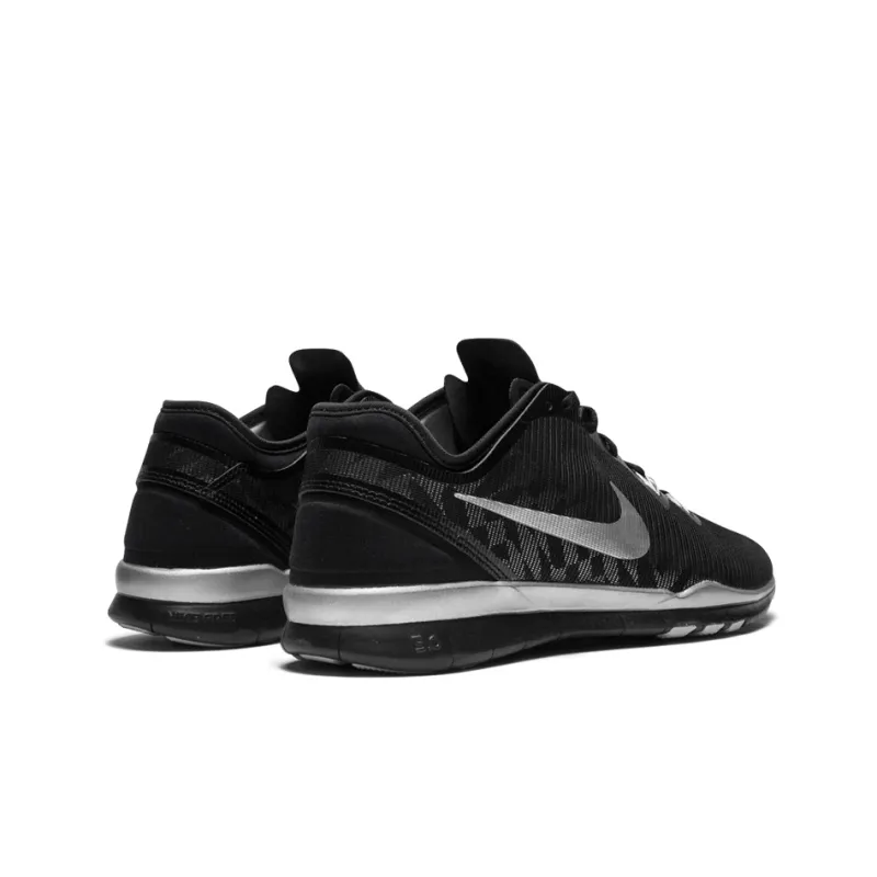 Nike Free 5.0 Tr Fit 5 Black Metallic Silver Women's-3