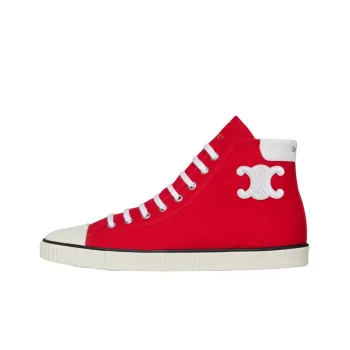 CELINE Stylish Skateboarding Shoes Women's Bright Red
