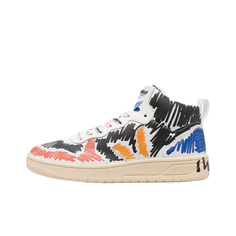Veja V-15 Leather X MARNI Black Multi Women's-0