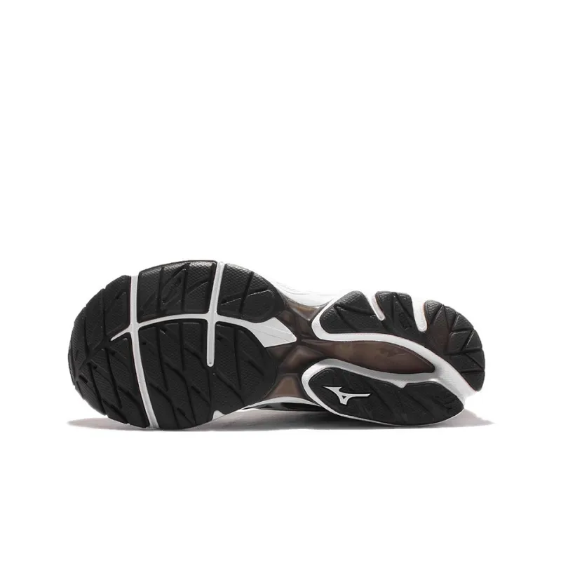 Mizuno Wave Rider 20 Anti-Slip And Wear-Resistant Breathable Low-Top Running Shoes Men's Black White-4