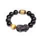 Colorful Obsidian Single Pi Xiu+Colorful Obsidian Bead