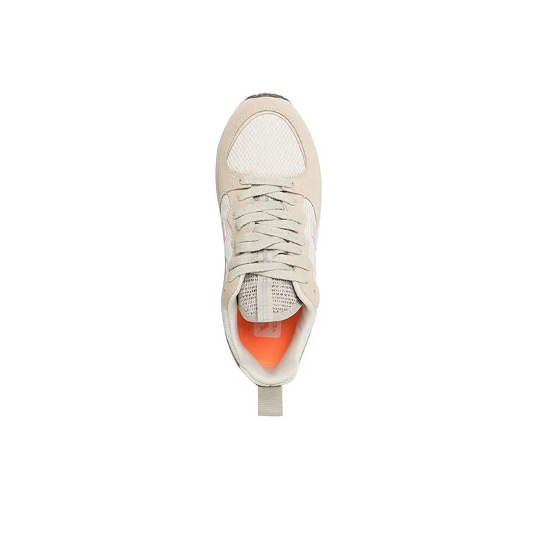 VEJA Venturi Suede Lace Up Sneakers 'Beige White Pink'-4