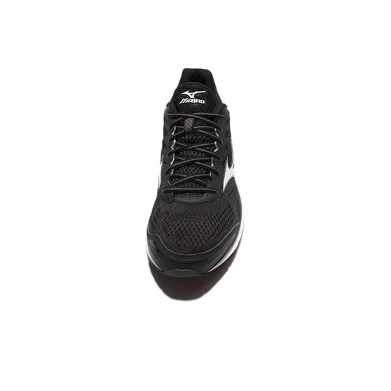 Mizuno Wave Rider 20 Anti-Slip And Wear-Resistant Breathable Low-Top Running Shoes Men's Black White-2