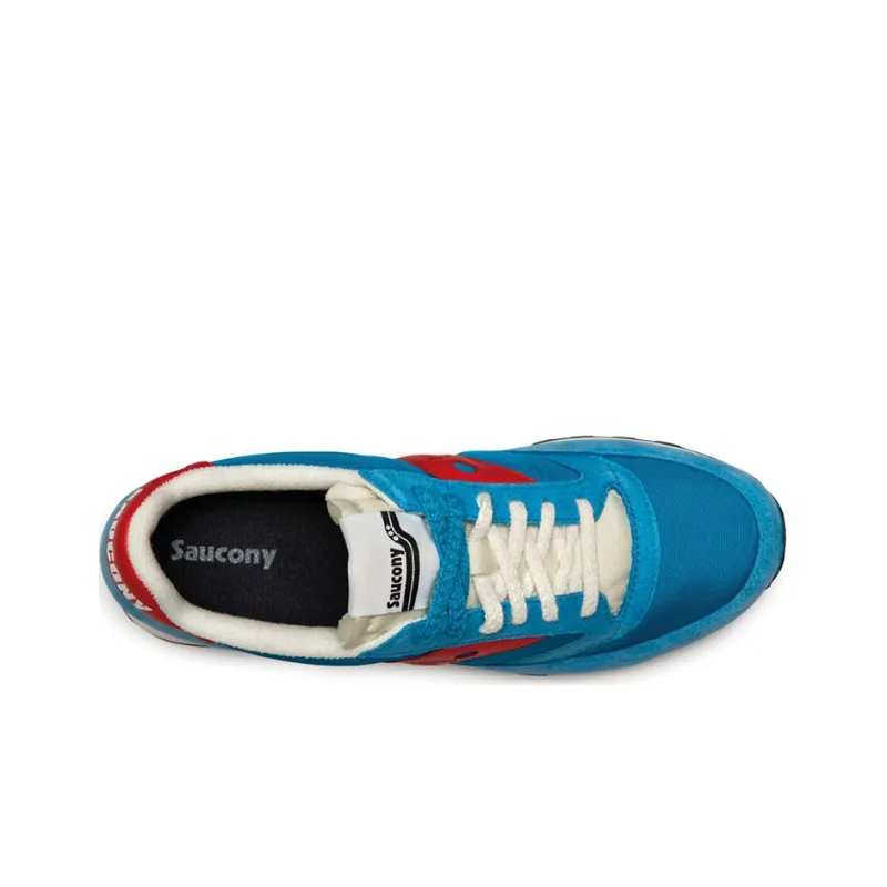 Saucony Jazz 81 Low-Top Running Shoes Men's Blue Red-3