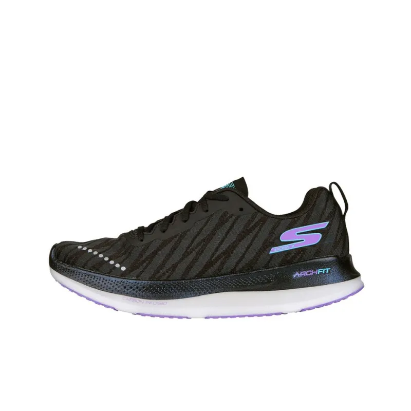 Skechers GO RUN Razor Excess 2 Slip-Resistant Low-Top Running Shoes Women's Black-0