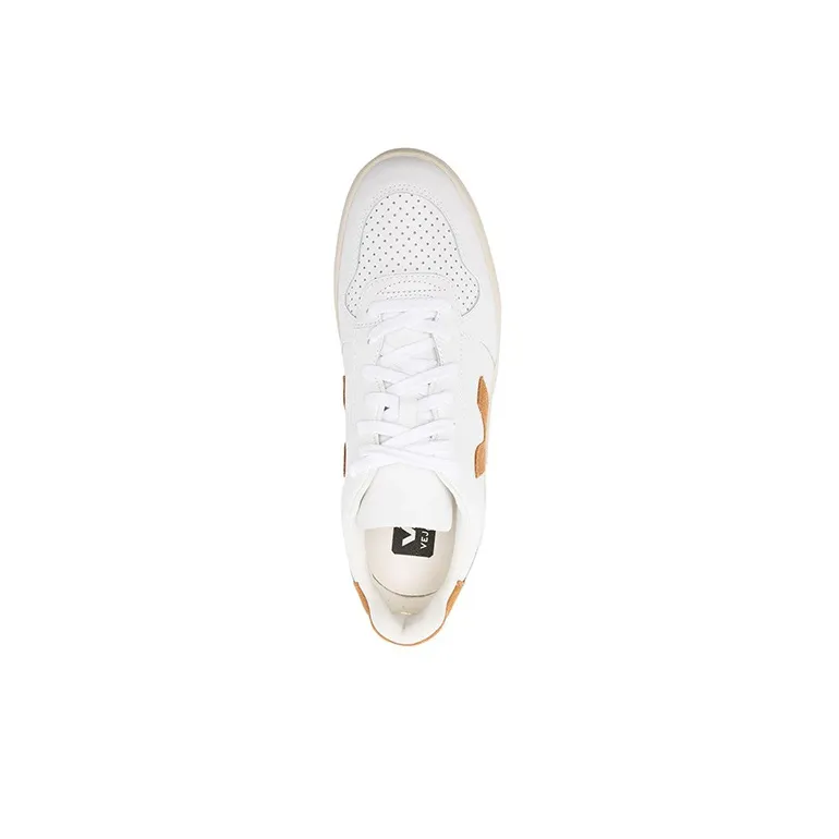 VEJA V 10 Leather 'White Camel'-4