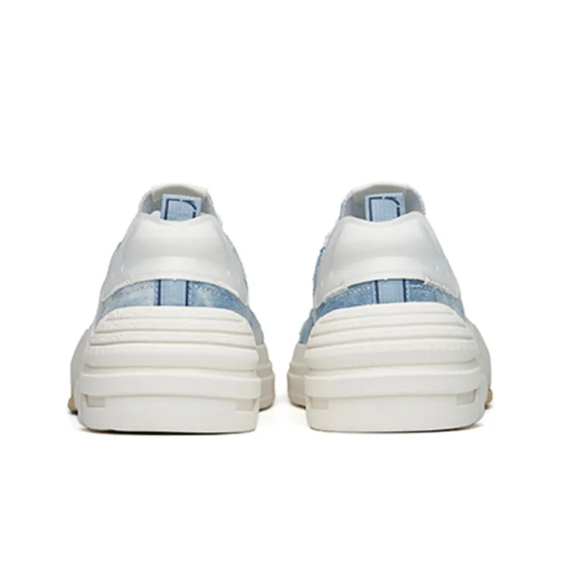 Anta ADO PRO Slip-Resistant Cushioning Wear-Resistant Low-Top Skateboard Shoes Blue White-4