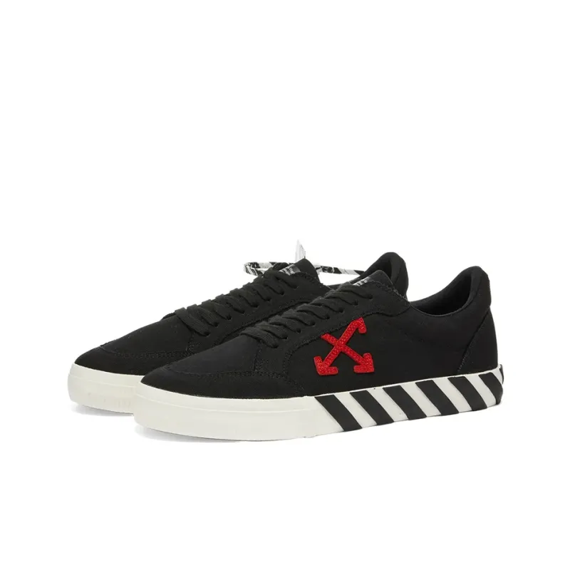 OFF WHITE Vulc Low Black Red Arrow FW20-2