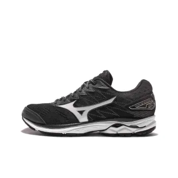 Mizuno Wave Rider 20 Anti-Slip And Wear-Resistant Breathable Low-Top Running Shoes Men's Black White