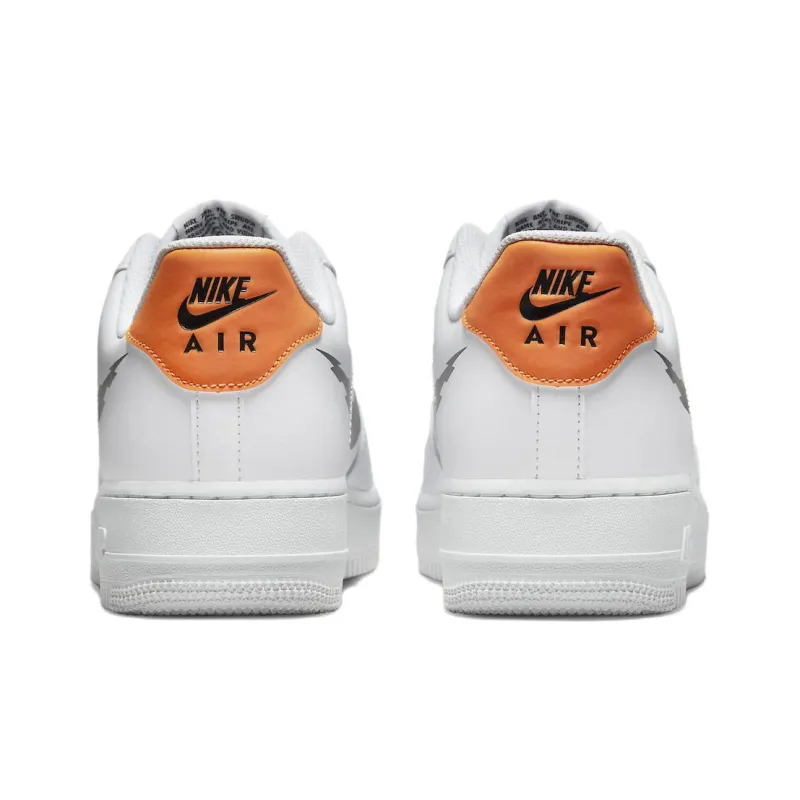 Nike Air Force 1 Low '07 Glitch Swoosh White Orange-4