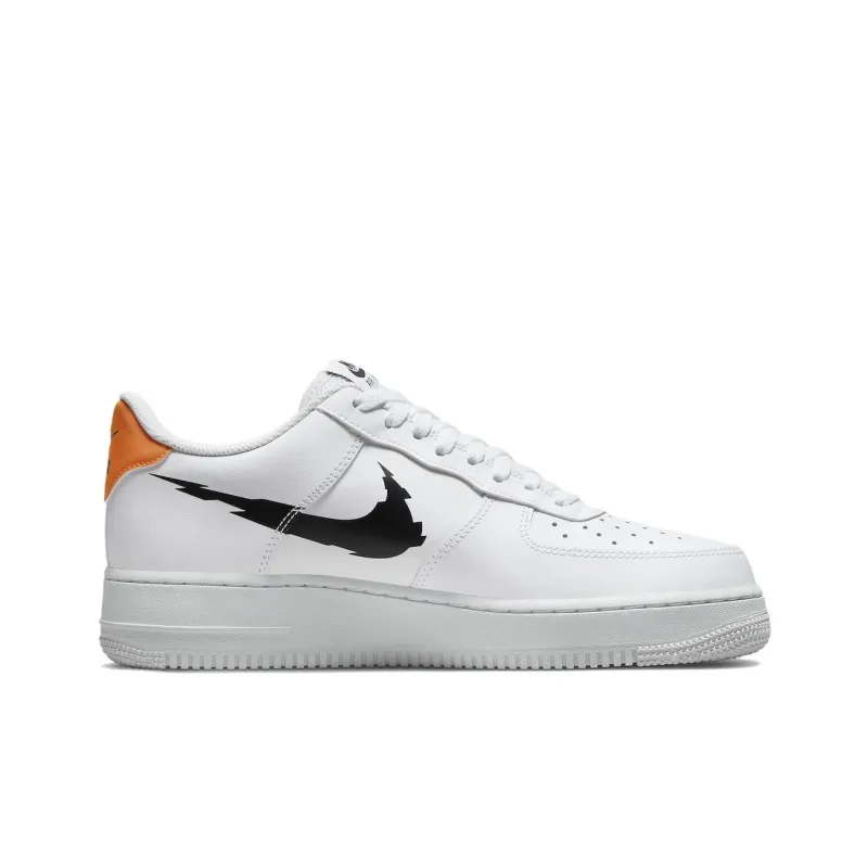 Nike Air Force 1 Low '07 Glitch Swoosh White Orange-1