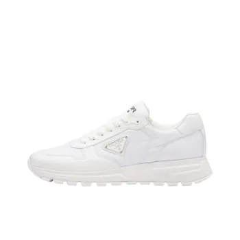 PRADA Prax 01 Sneakers Re Nylon Brushed Leather White White