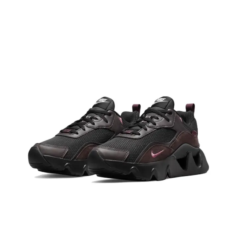 Nike RYZ 365 2 Cushioned Slip Resistant Breathable Low Top Casual Shoes GS Black Red-2