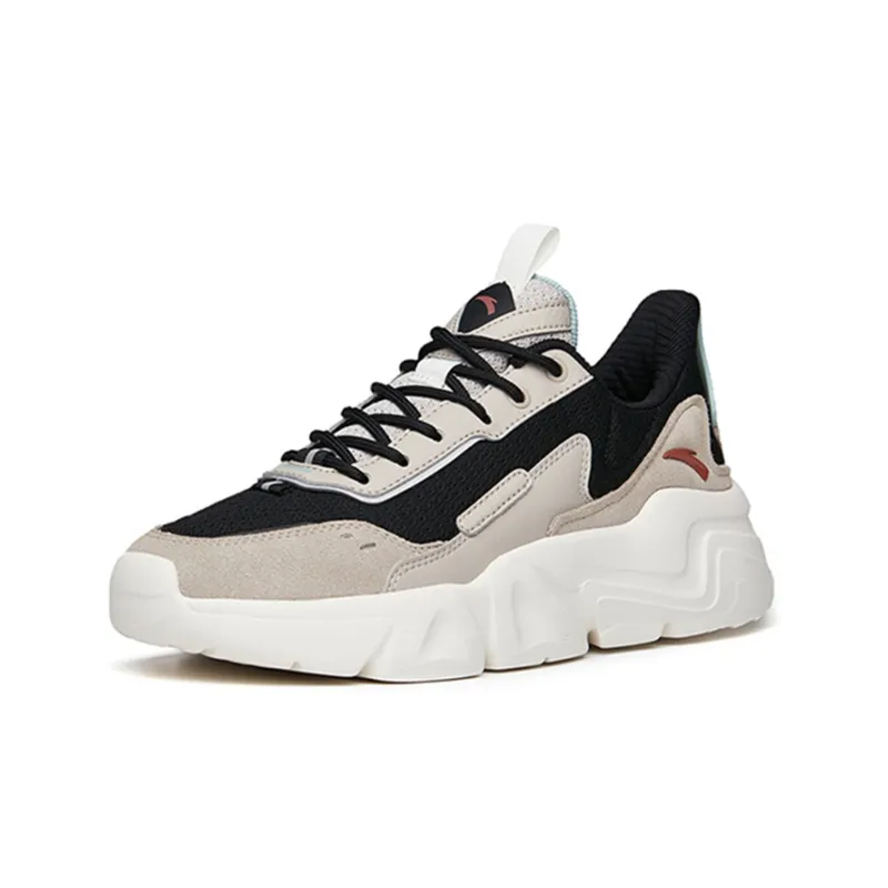 Anta Life Collection Low Top Sports Casual Shoes Men's Gray Black Blue-2