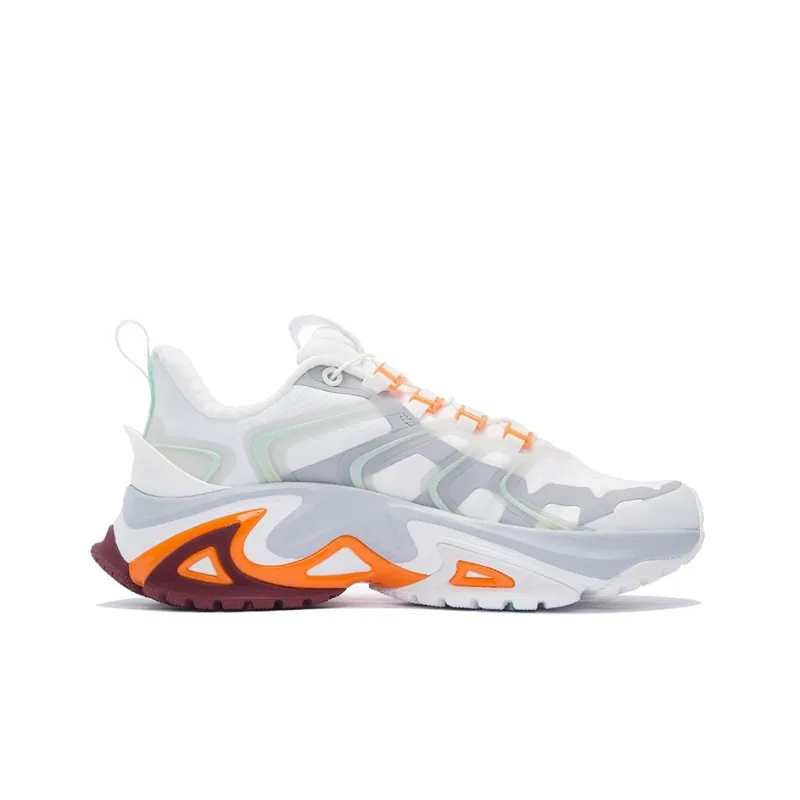 LiNing Casual Shoes Women's Low Top Mist White/Glacier Gray-1