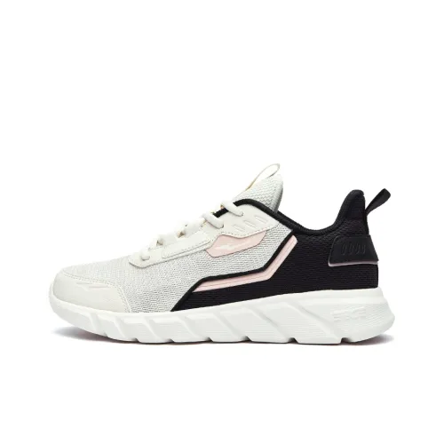 Erke Running Shoes Women's Low-Top Ivory/True Black