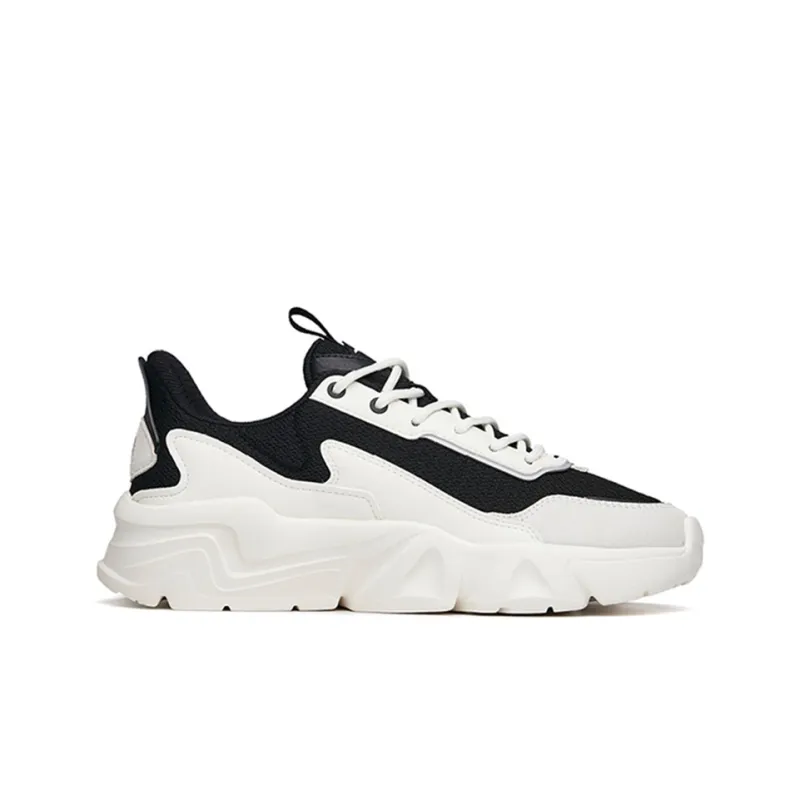 Anta Life Collection Cushioning, Wear Resistant Low Top Casual Shoes Men's White Black-1