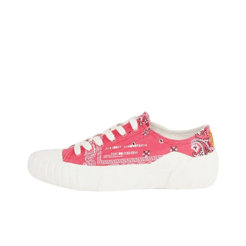 KENZO Cushioning, Slip Resistant, Abrasion Resistant Coverage Low Top Canvas Shoes Women's Pink-0