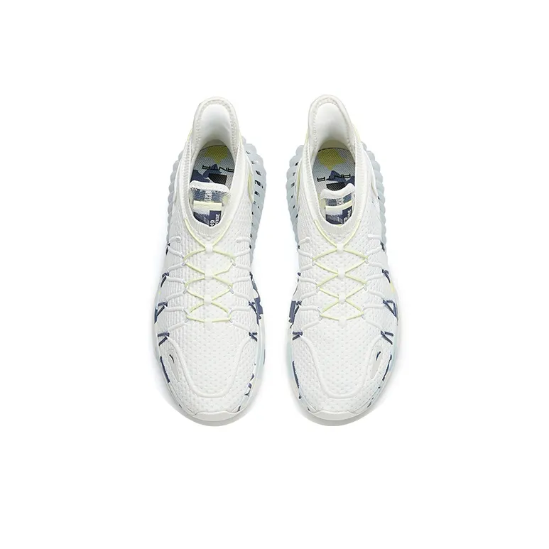 ANTA Casual Shoes Men Mid Top Ivory White/Mirage Blue-2