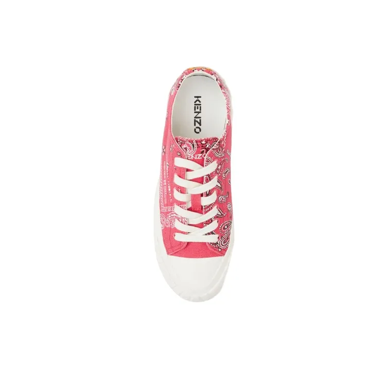 KENZO Cushioning, Slip Resistant, Abrasion Resistant Coverage Low Top Canvas Shoes Women's Pink-3