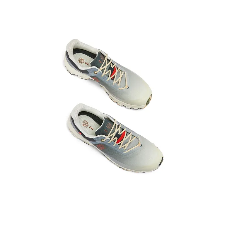On x LOEWE Cloudventure Abrasion Resistant Low Top Sports Casual Shoes Unisex Gray White-2