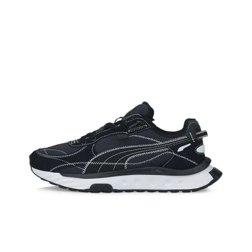 Puma Wild Rider Embroidered 'Black White'
