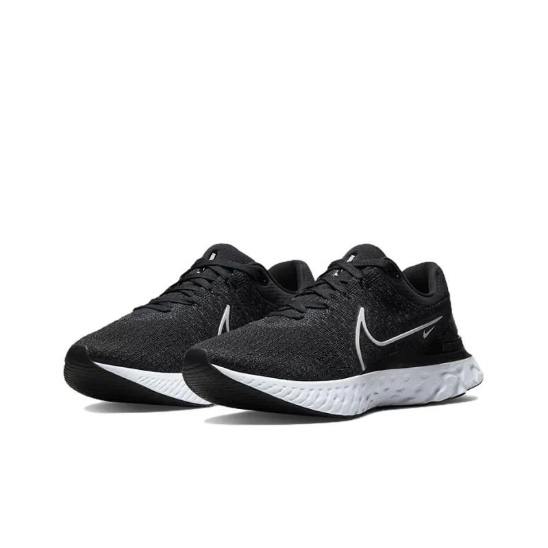 Nike React Infinity Run Flyknit 3 Black White-2
