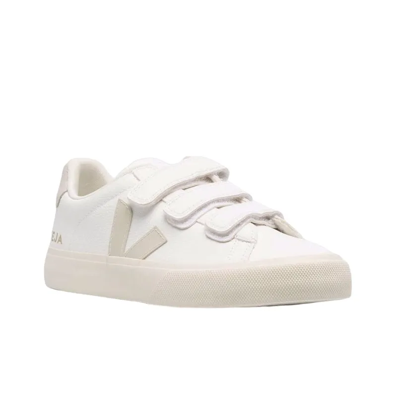 VEJA Recife Chromefree Leather 'Extra White Pierre Natural-2