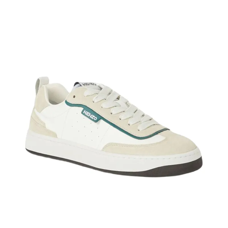 KENZO Kourt 80 Anti-Slip And Wear-Resistant Coverage Low-Top Casual Shoes Men's White-1