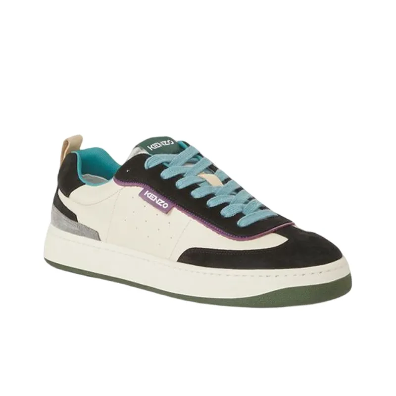 KENZO Takumi Takada Slip Resistant And Abrasion Resistant Coverage Low Top Sports Casual Shoes Men's Black White-1