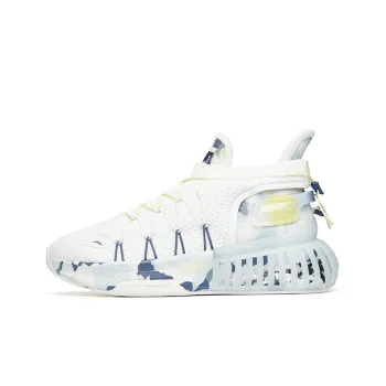 ANTA Casual Shoes Men Mid Top Ivory White/Mirage Blue