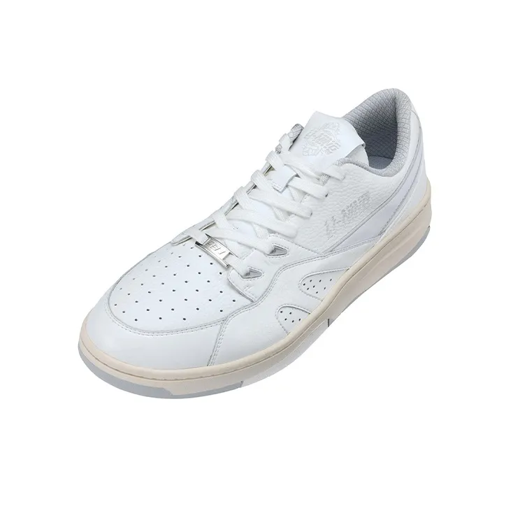 LiNing 937 Deluxe Low Anti Slip Wear Resistant Low Top Skateboard Shoes Men's Ecru-2