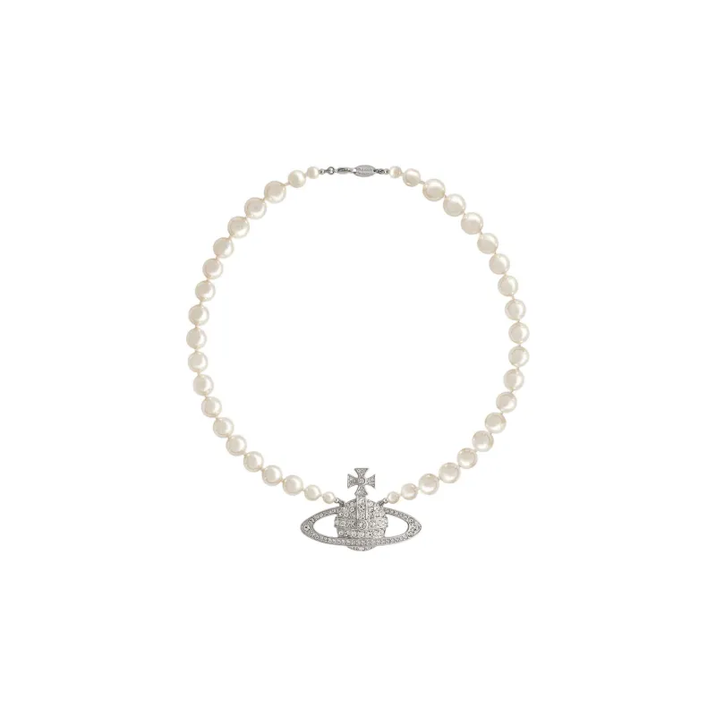 Vivienne Westwood Man. Bas Relief Pearl Necklace Necklaces Men-0