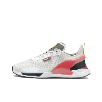 PUMA Scuderia Ferrari Ionspeed Motorsport Low-Top Running Shoes Men's White Black Pink