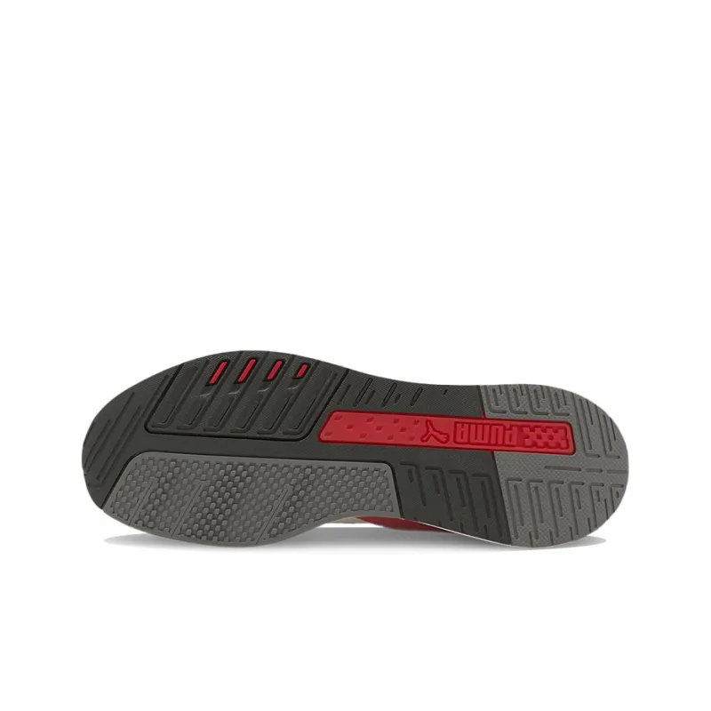 PUMA Scuderia Ferrari Ionspeed Motorsport Low-Top Running Shoes Men's White Black Pink-4